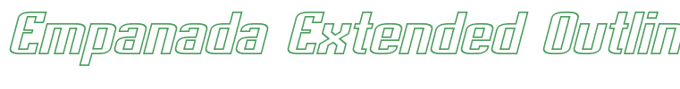 Empanada Extended Outline Italic